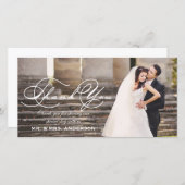 Script bruiloft dank u bedankkaart (Voorkant / Achterkant)