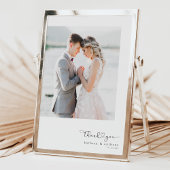 Script Bruiloft Dank u kaart met foto's