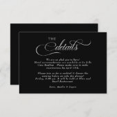 Script bruiloft details informatiekaartje (Voorkant / Achterkant)