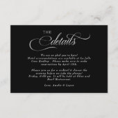 Script bruiloft details informatiekaartje (Voorkant)