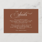 Script bruiloft details informatiekaartje (Voorkant)