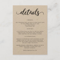 Script bruiloft details uitnodiging invoegen