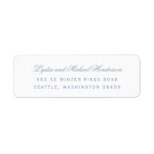Script Bruiloft Retouradres Etiket (Voorkant)
