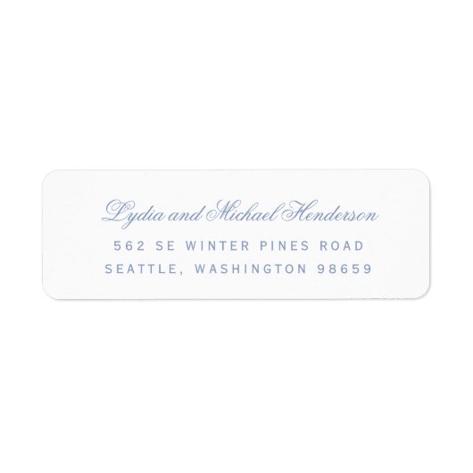 Script Bruiloft Retouradres Etiket (Voorkant)