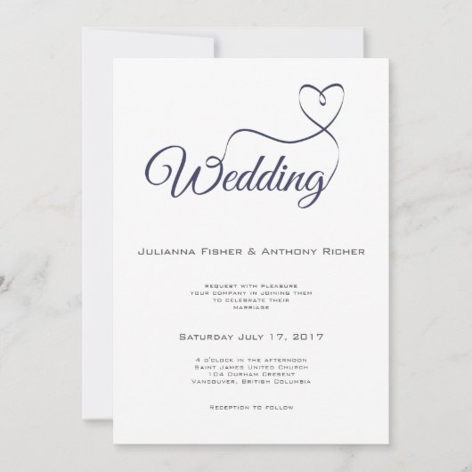 Script bruiloft uitnodiging (Voorkant)