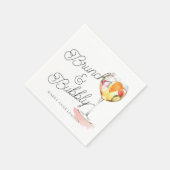 Script Brunch en Bubble Cocktail Napkins Servet (Hoek)