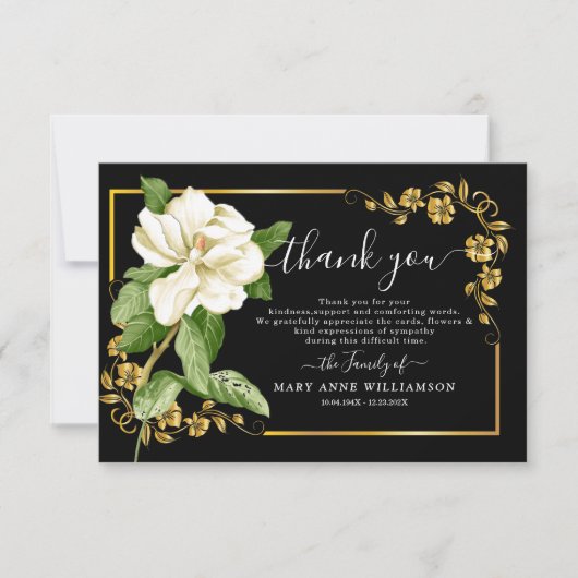 Script Budget Funeral Hartelijk dank Bedankkaart (Voorkant)