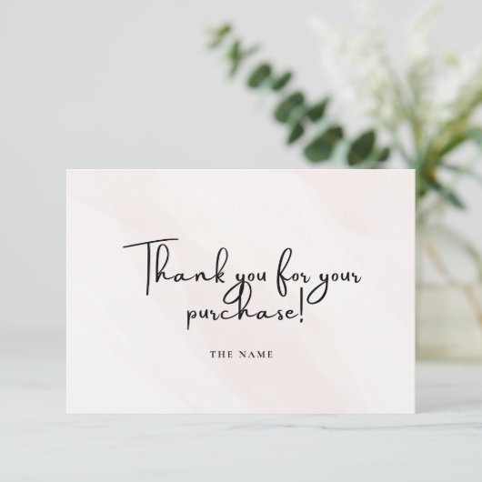 Script Business Bedankkaart (Staand voorkant)