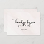 Script Business Bedankkaart (Voorkant / Achterkant)