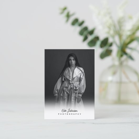 Script Business Logo Fotograaf Foto Visitekaartje (Staand voorkant)