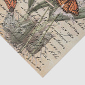  Script Butterfly Decoupage Tissue Paper Tissuepapier (Detail)