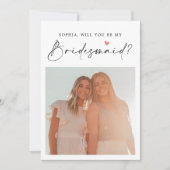 Script Calendar bruidsmeisje voorstel uitnodiging (Voorkant)