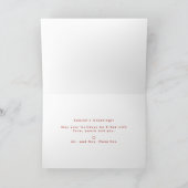 Script Calligrafie Prettig Kerstmis Foto Vakantie Kaart (Binnen)
