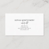 Script Calligraphy Blush Pink Loyalty Kaart (Achterkant)