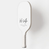 Script Calligraphy Minimalist Chic gepersonaliseer Pickleball Paddle (Links)