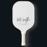 Script Calligraphy Minimalist Chic gepersonaliseer Pickleball Paddle<br><div class="desc">Script kalligrafie minimalistische chique gepersonaliseerde pickleball paddle</div>