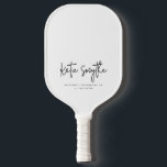 Script Calligraphy Minimalist Chic gepersonaliseer Pickleball Paddle<br><div class="desc">Script kalligrafie minimalistische chique gepersonaliseerde pickleball paddle</div>