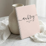 Script Calligraphy Modern Blush Pink Planner<br><div class="desc">Minimalistische functies in het moderne handschrift.</div>