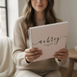 Script Calligraphy Modern Blush Pink Planner<br><div class="desc">Minimalistische functies in het moderne handschrift.</div>