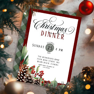 Script Christmas Dinner Kaart