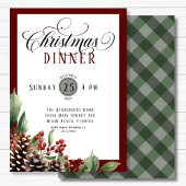 Script Christmas Dinner Kaart