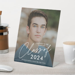 Script Class of 2024 Afstuderen Welkom Reclamebord Met Voetstuk