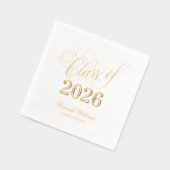 Script Class of 2025 Afstuderen Gold Folie Servetten (Links)