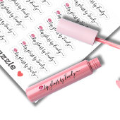 Script Clear Lip Gloss Tube Label