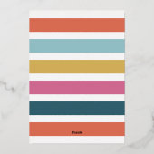 Script Collage Prettig Kerstfeest Folie Kerstkaart Feestdagenkaart (Achterkant)