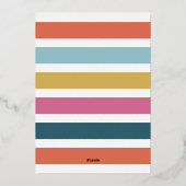 Script Collage Prettig Kerstmis Folie Kerstkaart Folie Feestdagenkaart (Achterkant)