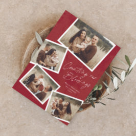 Script Collage Religieuze Magnetische Kerst Kaart