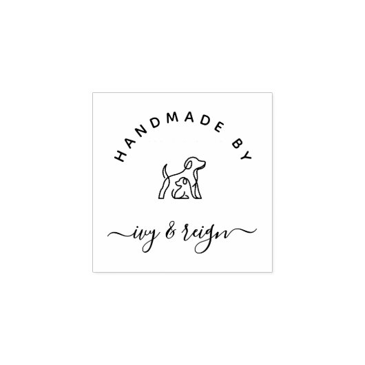  Script Custom logo Handmade by  Rubberstempel (Afrduk)