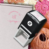  Script Custom logo Handmade by  Zelfinktende Stempel