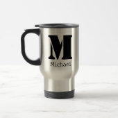 Script Custom Name Monogram Travel Mug Reisbeker (Links)
