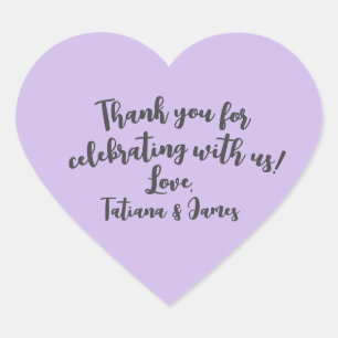 Script Custom Thank You Heart Favoriet Hart Sticker
