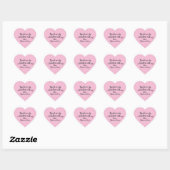 Script Custom Thank You Heart Favoriet Hart Sticker (Vel)