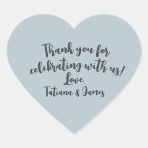 Script Custom Thank You Heart Favoriet Hart Sticker