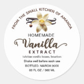 Script Custom zelfgemaakte vanille-extract label (Voorkant)