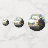 Script Dank Je Foto Gouden Confetti (Achterkanten)