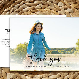 Script Dank u Foto Afstuderen Briefkaart