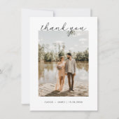 Script Dank u Huwelijksfotokaart Bedankkaart (Voorkant)
