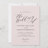 script dat grijs is en brute huwelijksuitnodiging kaart (Voorkant)