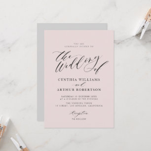 script dat grijs is en brute huwelijksuitnodiging kaart