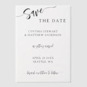 Script De datum opslaan Vellum Uitnodigingen (Voorkant)