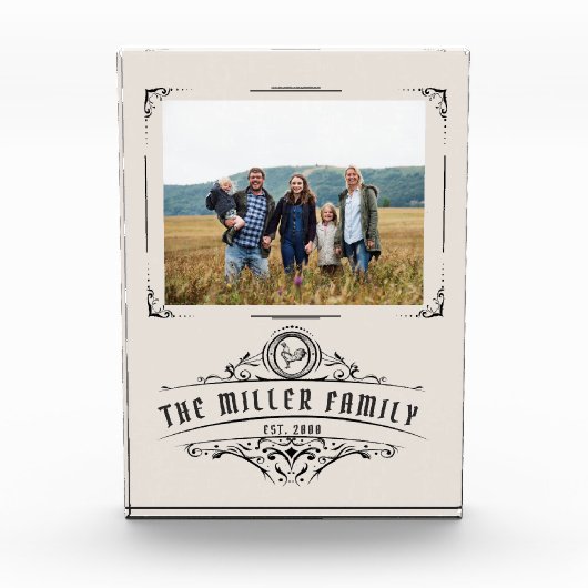 script decoratief grensmonogram fotoblokken (Voorkant)