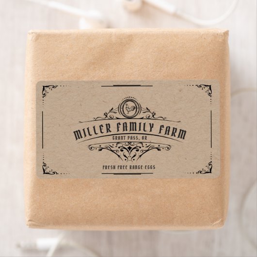  Script Decoratief Ornament Egg Carton Etiket (Insitu)