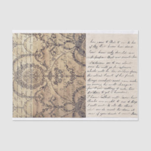  Script Decoratieve Ephemera Decoupage Tissuepapier