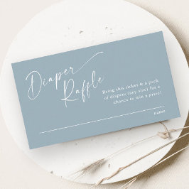Script Diaper Raffle Boys Baby shower Informatiekaartje