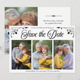  script dubbelzijdige fotosjabloon save the date