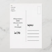 Script Elegant Merry kerstfoto Briefkaart (Achterkant)